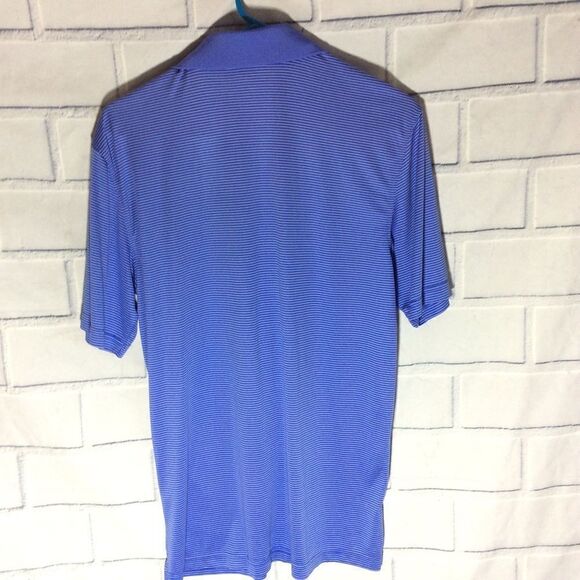Slazenger Golf Polo Golf Shirt Blue stripe Size M - Picture 5 of 5